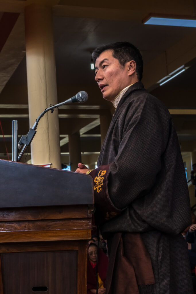 Le président des tibétain en éxil